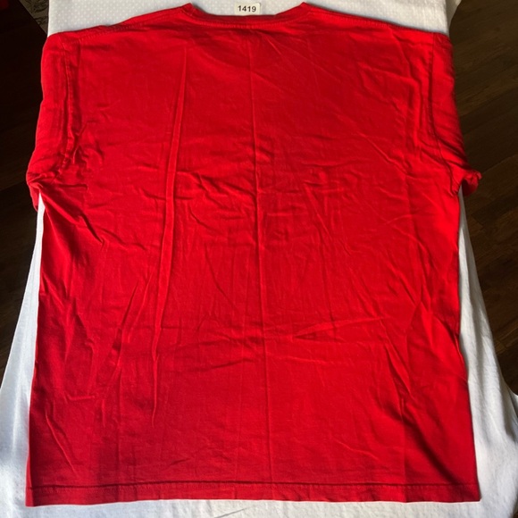 Made In The USA Men’s Short T-shirt size XL (46-48), Red, American Flag - Picture 7 of 7
